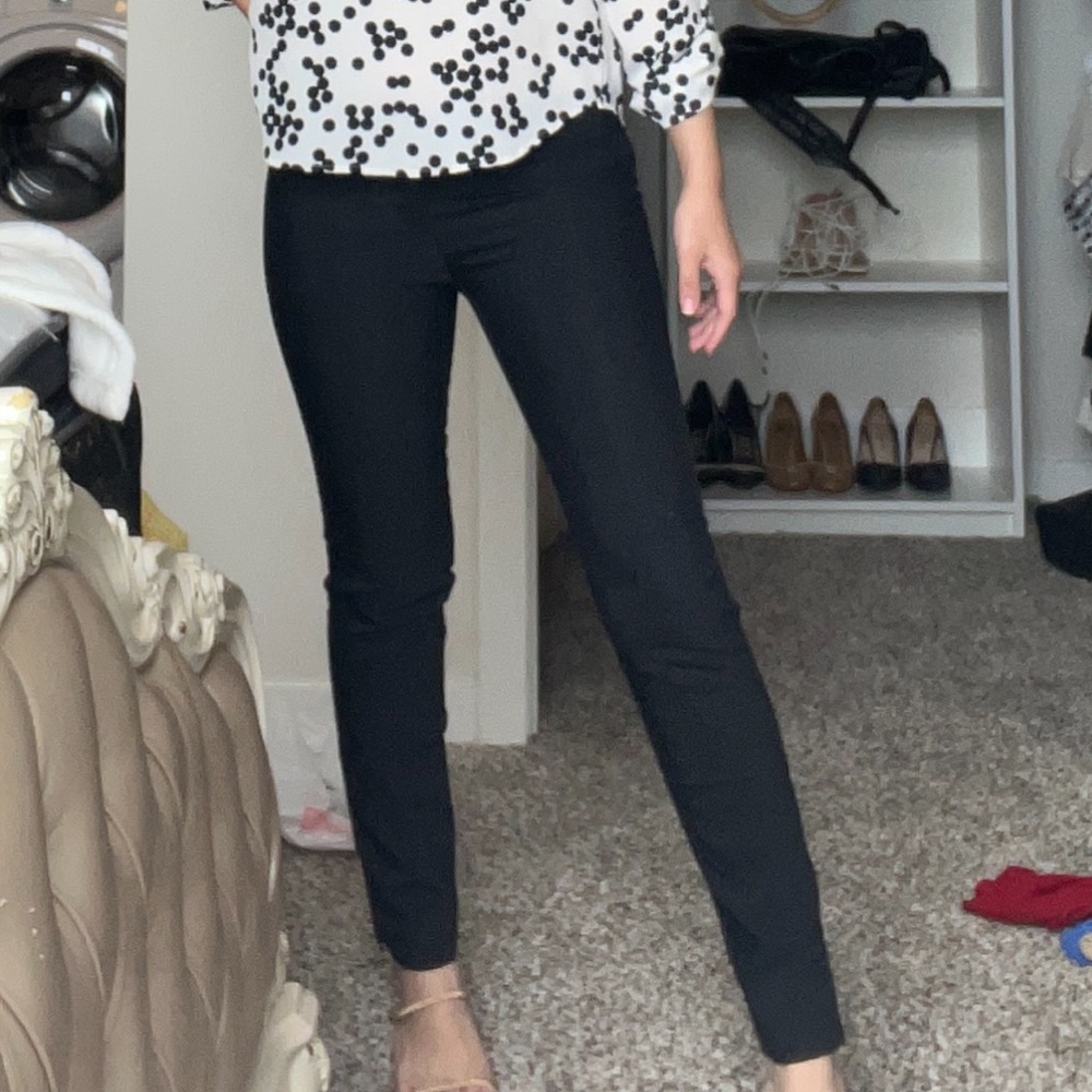 Ann Taylor black modern work pants